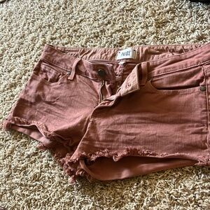 Paige Catalina Cutoff Shorts in Antique Rose